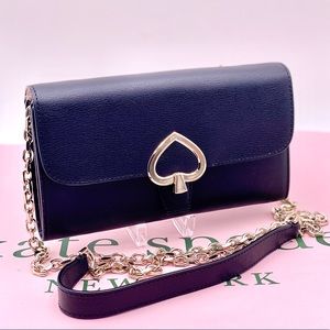 Kate Spade Small Flap Chain Wallet Clutch Robyn